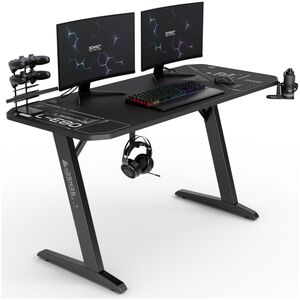 Biurko SENSE7 Nomad Cybernetic Czarne 140 cmx60 cm 140x60 cm