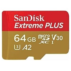 Karta WD Extreme Plus MicroSDXC 64 GB Class 10 UHS-I/U3 A2 V30 (SDSQXBU-064G-GN6MA)