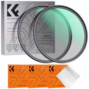 Filtr Kf Zestaw Filtrów 2w1 Filtr Black Diffusion 1/4 Oraz 1/8 K&f Concept Na 58mm / Sku.1712v1