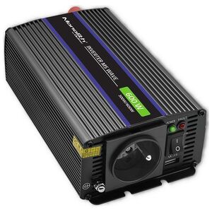 Przetwornica Qoltec Przetwornica napięcia Monolith 600 MS Wave | 12V na 230V | 300/600W | USB