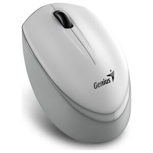 Mysz Genius Genius Mysz NX-7009, 1200DPI, 2.4 [GHz], optyczna, 3kl., bezprzewodowa, biało-szary, 1 szt AA, Blue-Eye sensor, symetryczna