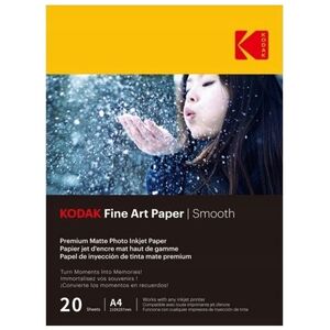Kodak Papier Fotograficzny Foto Kodak Premium FineArt Smooth 20 szt. A4 21x30cm / CAT 9891-092