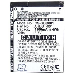 Cameron Sino Akumulator Bateria typu AHDBT-001 / ABPAK-001 / AHDBT-002 do GoPro Hero 2 / Hero / HD Hero / CS-GDB001