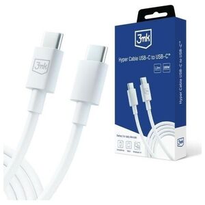 Kabel USB 3MK USB-C - USB-C 1.2 m Biały (5903108541213)