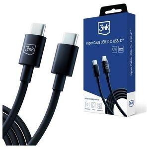 Kabel USB 3MK USB-C - USB-C 1.2 m Czarny (5903108541220)