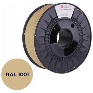 C-Tech C-TECH Tisková struna (filament) PREMIUM LINE, PETG, béžová, RAL1001, 1,75mm, 1kg