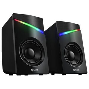 Głośniki komputerowe C-Tech C-TECH reproduktory SPK-15, 2.0, RGB, černá