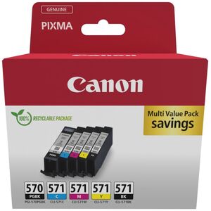 Tusz Canon Zestaw tuszy PGI570/CLI-571 PGBK/C/M /Y/BK Multi 0372C006
