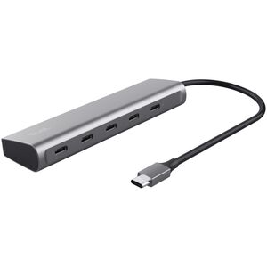 HUB USB Trust TRUST Rozbočovač Halyx Aluminium 5 Port USB 3.2 Gen1 Hub