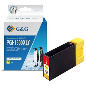 Tusz G&G kompatybilny ink / tusz z PGI 1500XL, NP-C-1500XLY/C, yellow