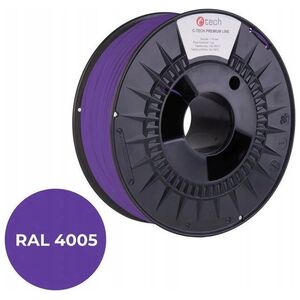 C-Tech C-TECH Tisková struna (filament) PREMIUM LINE, PLA, modrofialová, RAL4005, 1,75mm, 1kg