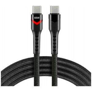 Kabel USB EverActive USB-C - USB-C 2 m Czarny (CBB-2PDR)