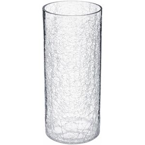 Atmosphera Wazon szklany, efekt mrożonego szkła, 30 cm, Atmosphera