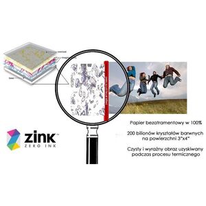 HP Wkłady Wkład Film Papier Zink 3,5x4,25"" Do Drukarki Hp Sprocket 3x4 / 20szt.