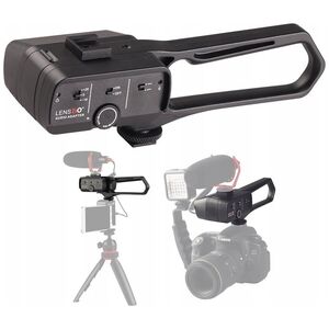 LensGo Regulator Wzmacniacz Dźwięku Do Mikrofonu + Grip Stabilizator Aparat Kamera / D1l