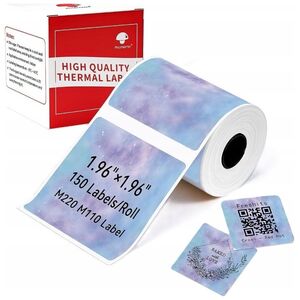 Phomemo Papier Naklejki 150x Kolorowe Kwadrat Phomemo M110 M120 M200 M221 / Xp5050-150ta