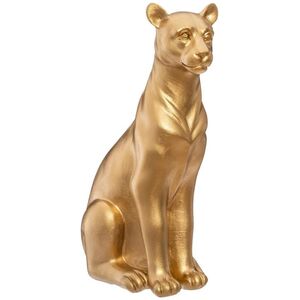 Atmosphera Złota figurka pantera, polyresin, wys. 23 cm