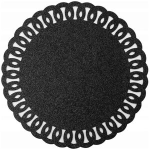 Douceur d`Interieur Podkładka na stół GUIRLANDE, brokatowa, Ø 38 cm
