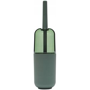 Douceur d`Interieur Szczotka do WC z plastikowym pojemnikiem, khaki,10 x 37,5 cm