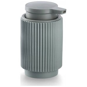 Dozownik do mydła Zeller Prążkowany dozownik z poliresinu STRIPES, Ø 8 cm