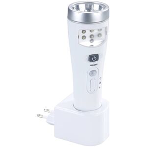 Lampka wtykowa do gniazdka Maximex Lampka nocna LED z czujnikiem ruchu, 2w1, latarka