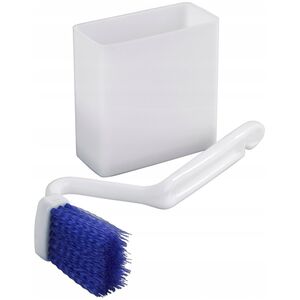 Maximex Szczotka kątowa do czyszczenia WC i pojemnik z przyssawkami