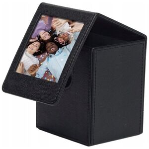 Pokrowiec LoveInstant Etui Pudełko Box 100x Zdjęcia Do Fuji Instax Square Sq1 Sq6 Sq10 Sq20 Sq40 / Czarny / Okienko