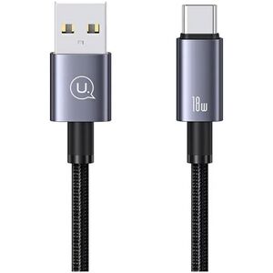 Kabel USB Usams USB-A - USB-C 0.25 m Czarny