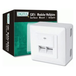 Digitus Gniazdo natynkowe kat.6 2xRJ45 ekranowane (DN-9006-N/A-DN-9006-N)