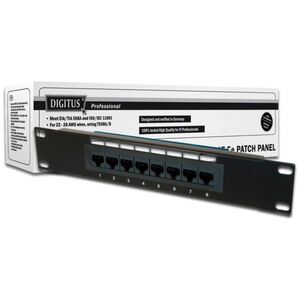 Digitus Patch panel 10'' 1U 8x RJ-45 kat. 5e UTP LSA (DN-91508U)
