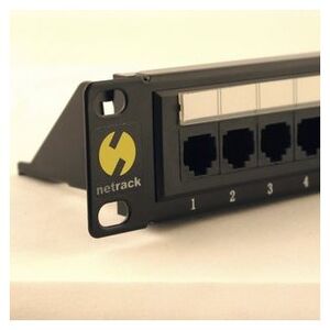 NetRack Patch panel 19'' 24-porty Kat. 5e UTP Czarny (104-05)