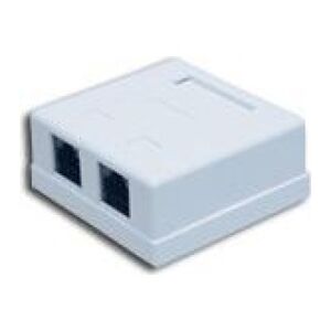 Alantec Gniazdo natynkowe FTP kat 5e 2xRJ45 zint - GN004