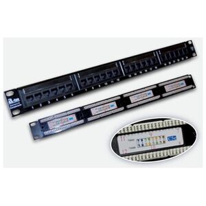 Alantec Patch panel UTP kat.5e 24 porty LSA 1U (PK003)