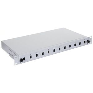 Alantec FO Panel / Przełącznica 12xSC 19" 1U z akcesoriami (FOP-1U-12SCS-S)