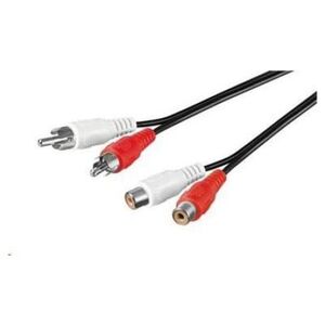 Kabel PremiumCord RCA (Cinch) x2 - RCA (Cinch) x2 5m czarny (kjackcmf2-5)