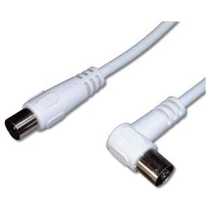 Kabel PremiumCord Antenowy 2m biały (ktmf02U)
