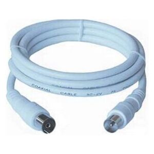 Kabel PremiumCord Antenowy 3m biały (ktmf03)