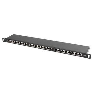 Lanberg Patch panel 0.5U 19" 24x RJ-45 Kat.5E Czarny (PPS5-0024-B)