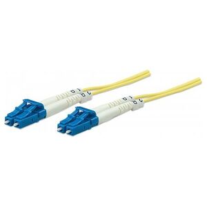 Intellinet Network Solutions Patchcord światłowodowy LC/LC OS2 9/125um Duplex Singlemode, 5m, żółty (516792)
