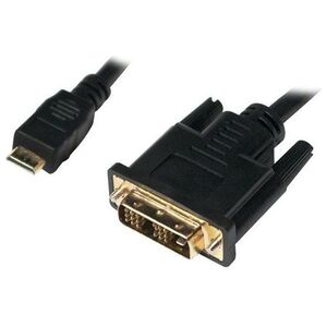 Kabel LogiLink HDMI Mini - DVI-D 1m czarny (CHM002)