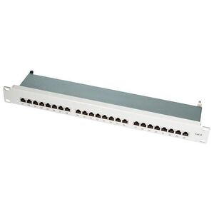 LogiLink Patch panel 19" 1U 24x RJ-45 Cat.6 Szary (NP0040A)