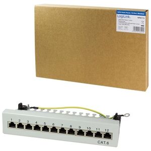 LogiLink Patch panel 12x RJ-45 Cat.6 Szary (NP0017A)