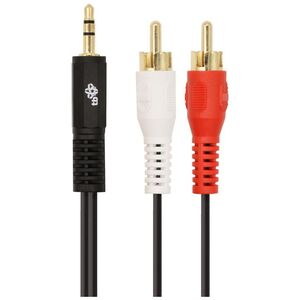 Kabel TB Print Jack 3.5mm - RCA (Cinch) x2 1.5m czarny (AKTBXAJ2RCA150B)