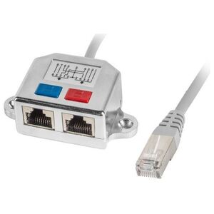 Lanberg rozdzielacz Lan RJ45 - 2x RJ45 FTP (AD-0026-S)