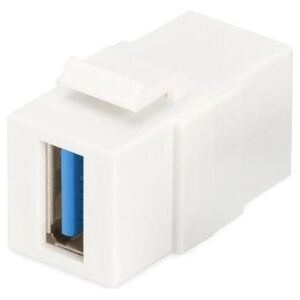 Digitus Moduł Keystone USB 3.0, łącznik do gniazd i pustych paneli, żeński/żeński, biały (DN-93404)