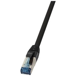 LogiLink Patchcable CAT6A S / FTP AWG 27 f. Przemysłowy czarny 0,5m (CQ6025S)