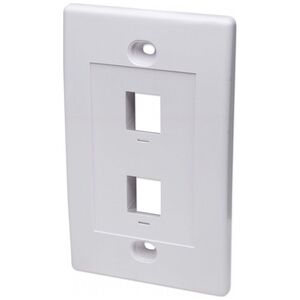 Intellinet Network Solutions Dwuportowy panel na moduły Keystone do puszki (PN 517874) biały -163293