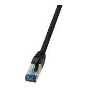 LogiLink Patchcable CAT6A S / FTP AWG 27 f. Czarny przemysłowy 1m