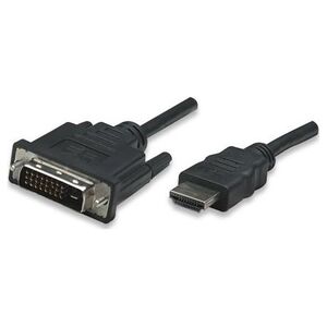 Kabel Manhattan HDMI - DVI-D 1m czarny (322782)
