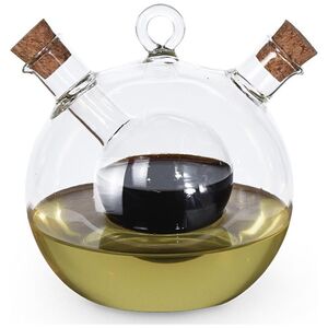 Excellent Houseware Butelka dozownik na oliwę ocet balsamiczny 2w1 uniwersalny